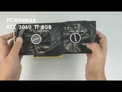 PCWINMAX RTX Kartu Grafis RTX 3060ti 8GB Kipas Ganda 12Pin 220W HDM1/DP Untuk Desktop