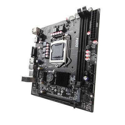 PCWINMAX H110 LGA1151 Micro ATX Desktop Motherboard, DDR4 Dual Channel Support 6th 7th Gen i3 i5 i7 CPU, untuk PC Office & Gaming, OEM Grosir