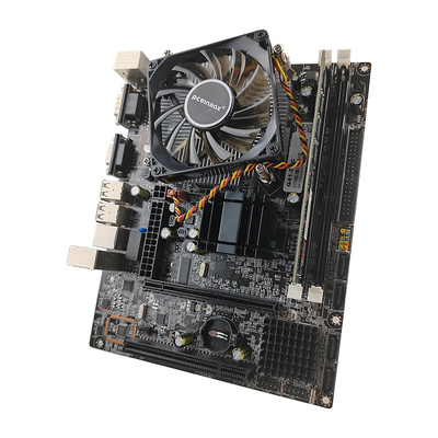Kit Mainboard Desktop PCWINMAX Asli G41 LGA775 dengan RAM DDR3 4GB CPU E5 dan Kipas