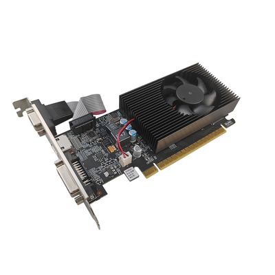 PCWINMAX GeForce GT 610 1GB GDDR3 64 bit Low Profile Graphics Card, Single Fan PCIe GPU untuk PC Desktop & Multi Display, OEM ODM Grosir