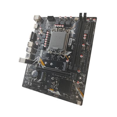 PCWINMAX H610 Papan Induk Saluran Ganda DDR4 Mendukung Prosesor i3 i5 i7 i9 Generasi ke-12, ke-13, dan ke-14 SATA 6Gb/s Slot M.2 mATX LGA1700 Mainboard