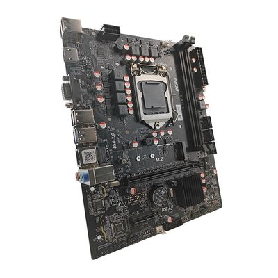 PCWINMAX H510 LGA 1200 Micro-ATX Computer Gaming Motherboard Support DDR4 64GB RAM Capacity NVME M.2 SATA3.0 USB3.0