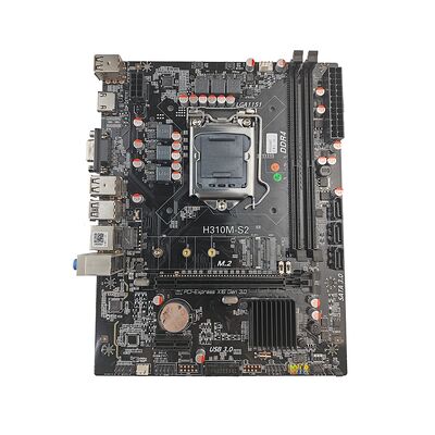 PCWINMAX OEM H310 mATX motherboard pesanan massal, LGA1151 DDR4 dengan M.2, Siap untuk Pengiriman untuk Desktop Bisnis & PC Kantor