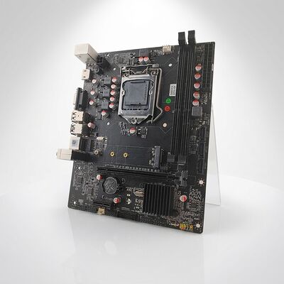 PCWINMAX Motherboard B75 LGA1155 MATX DDR3 up to 16GB M.2 SATA3 HD VGA Ports Desktop Board for Office PC & Business Systems